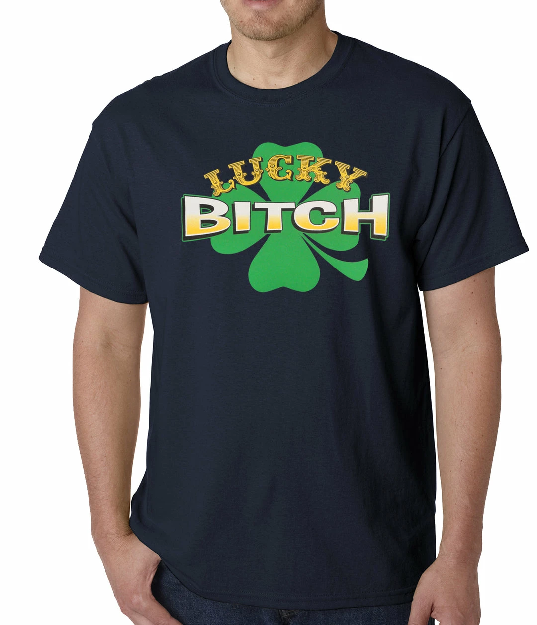 Bewild St.Patricks Day Lucky B*tch Irish Shamrock Mens T-shirt 9 Bewild St.Patricks Day Lucky B*tch Irish Shamrock Mens T-shirt