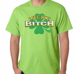 Bewild St.Patricks Day Lucky B*tch Irish Shamrock Mens T-shirt 18 Bewild St.Patricks Day Lucky B*tch Irish Shamrock Mens T-shirt