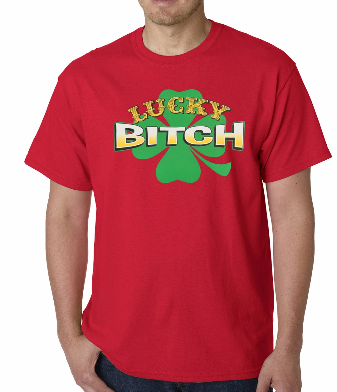 Bewild St.Patricks Day Lucky B*tch Irish Shamrock Mens T-shirt 12 Bewild St.Patricks Day Lucky B*tch Irish Shamrock Mens T-shirt