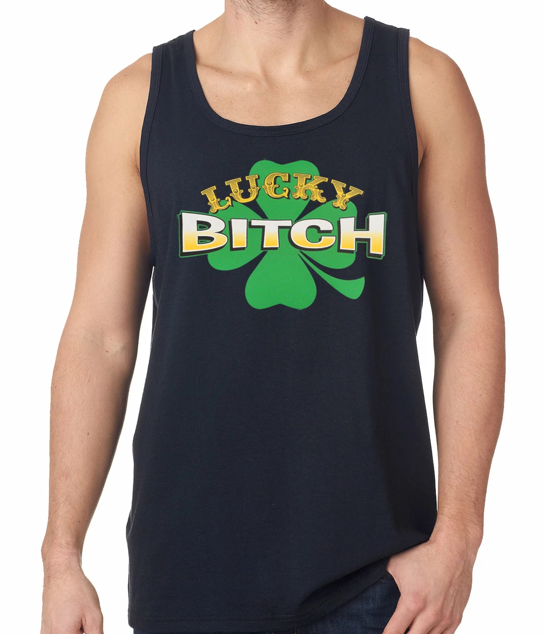 Bewild Lucky B*tch Irish Shamrock Tanktop 6 Bewild Lucky B*tch Irish Shamrock Tanktop