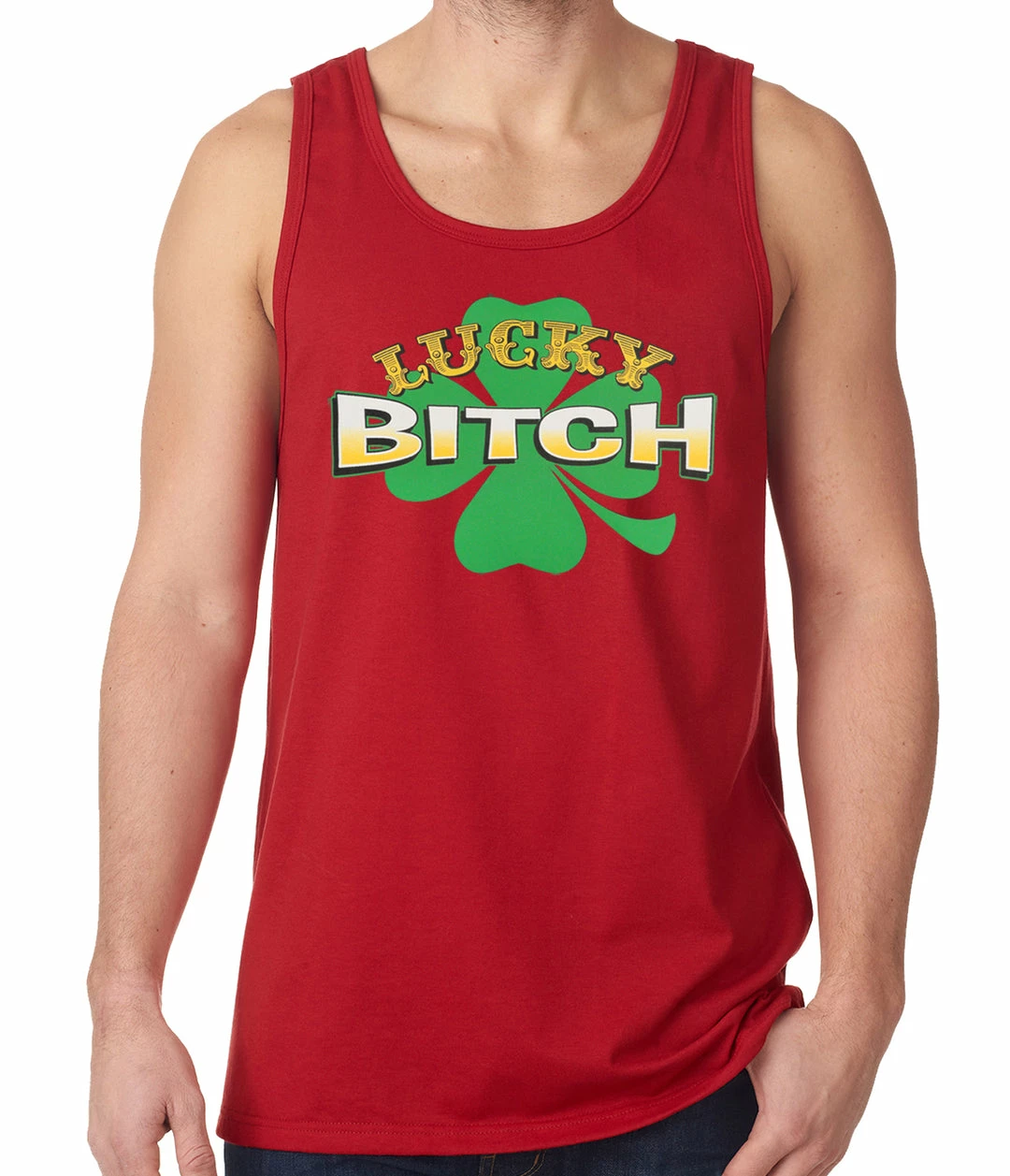 Bewild Lucky B*tch Irish Shamrock Tanktop 7 Bewild Lucky B*tch Irish Shamrock Tanktop