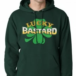 Bewild Lucky Bastard Irish Shamrock Hoodie St.Patricks Day