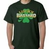 Bewild Lucky Bastard Irish Shamrock Mens T-shirt 1 Bewild Lucky Bastard Irish Shamrock Mens T-shirt