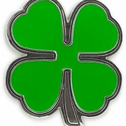 Bewild Lucky Shamrock 4 Leaf Clover Buckle With FREE Leather Belt