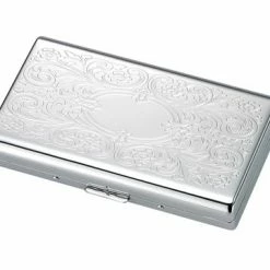 Bewild Luxury High Gloss Paisley Engravable Cigarette Case (For Regular Sized & 100s)