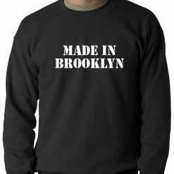 Bewild Cool Funny & Offensive Made In Brooklyn Adult Crewneck