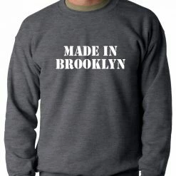 Bewild Cool Funny & Offensive Made In Brooklyn Adult Crewneck