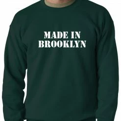 Bewild Cool Funny & Offensive Made In Brooklyn Adult Crewneck