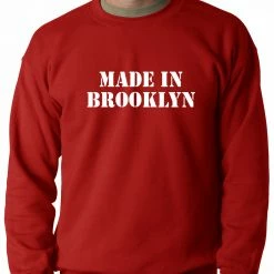 Bewild Cool Funny & Offensive Made In Brooklyn Adult Crewneck
