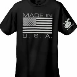 Bewild Nationality & Ethnic Made In The USA Men's T-Shirt (Black)