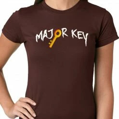 Bewild Major Key To Succes Emoji Key Ladies T-shirt Cool Funny & Offensive