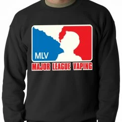 Bewild Major League Vaping Adult Crewneck Cool Funny & Offensive
