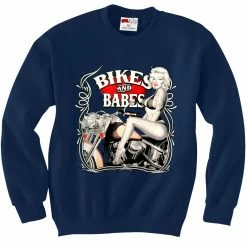 Bewild Biker Style Marilyn Monroe Bikes And Babes Crewneck Sweatshirt 13 Bewild Biker Style Marilyn Monroe Bikes And Babes Crewneck Sweatshirt