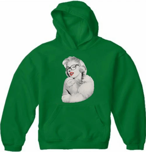 Bewild Marilyn Monroe Diamonds Girl's Best Friend Adult Hoodie 5 Bewild Marilyn Monroe Diamonds Girl's Best Friend Adult Hoodie