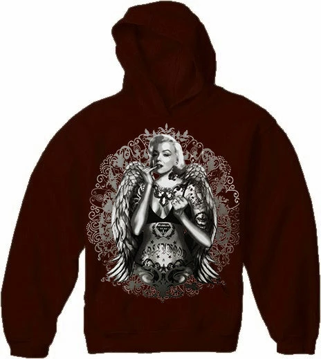 Bewild Cool Funny & Offensive Marilyn Monroe Hollywood Tattoo Adult Hoodie 6 Bewild Cool Funny & Offensive Marilyn Monroe Hollywood Tattoo Adult Hoodie