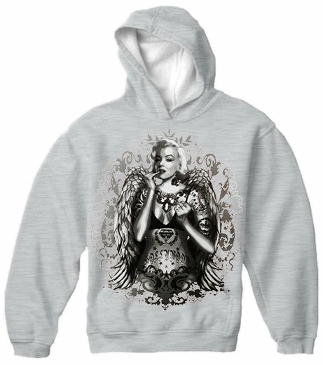 Bewild Cool Funny & Offensive Marilyn Monroe Hollywood Tattoo Adult Hoodie 8 Bewild Cool Funny & Offensive Marilyn Monroe Hollywood Tattoo Adult Hoodie