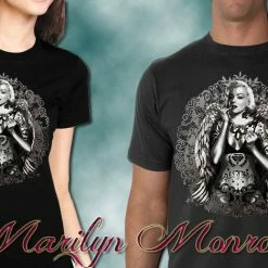 Bewild Cool Funny & Offensive Marilyn Monroe Hollywood Tattoo Girl's T-Shirt