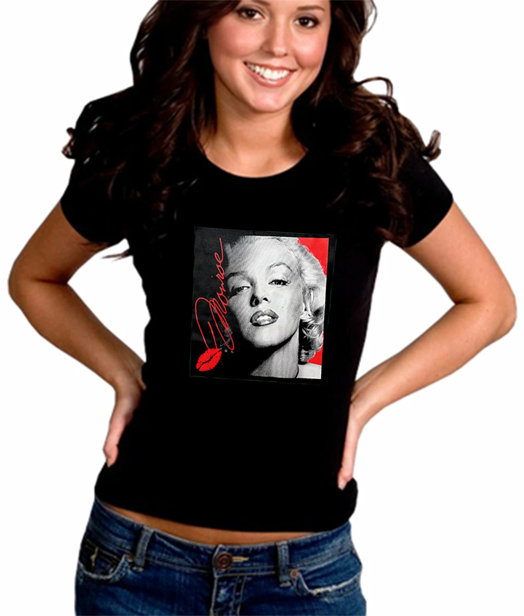 Bewild Cool Funny & Offensive Marilyn Monroe Lipstick Classic Celebrity Girl's T-Shirt 3 Bewild Cool Funny & Offensive Marilyn Monroe Lipstick Classic Celebrity Girl's T-Shirt