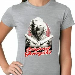 Bewild Cool Funny & Offensive Marilyn Monroe "Original Gangster" Ladies T-shirt