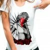Bewild Marilyn Monroe Red Roses Girl's T-Shirt