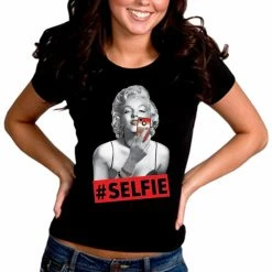 Bewild Marilyn Monroe #SELFIE Girl's T-Shirt Cool Funny & Offensive