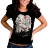 Bewild Cool Funny & Offensive Marilyn Monroe Smile Now Cry Later Girl's T-Shirt