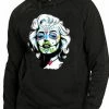 Bewild Marilyn Monroe Sugar Skull Face Adult Hoodie Cool Funny & Offensive