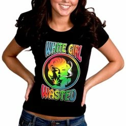 Bewild Marilyn Monroe - White Girl Wasted Girl's T-Shirt Cool Funny & Offensive