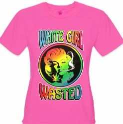 Bewild Marilyn Monroe - White Girl Wasted Girl's T-Shirt Cool Funny & Offensive