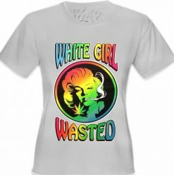 Bewild Marilyn Monroe - White Girl Wasted Girl's T-Shirt Cool Funny & Offensive