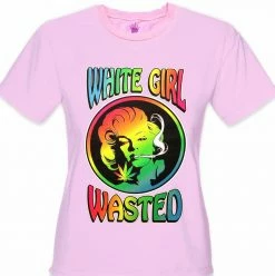 Bewild Marilyn Monroe - White Girl Wasted Girl's T-Shirt Cool Funny & Offensive