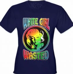 Bewild Marilyn Monroe - White Girl Wasted Girl's T-Shirt Cool Funny & Offensive