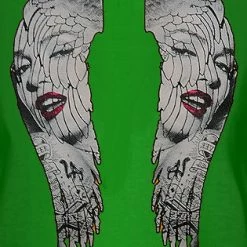 Bewild Cool Funny & Offensive Marilyn Monroe Wings Girls T-Shirt