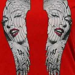 Bewild Cool Funny & Offensive Marilyn Monroe Wings Girls T-Shirt