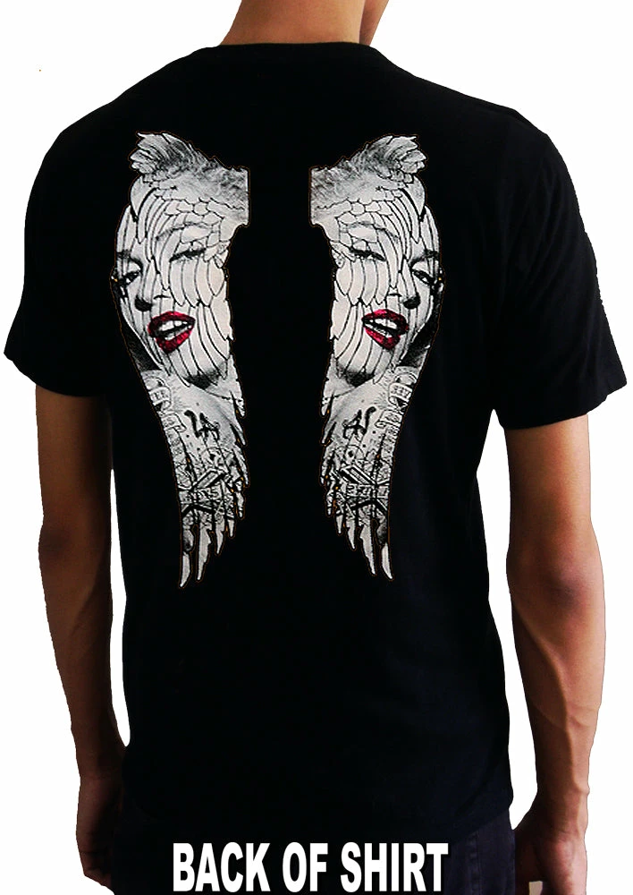 Bewild Marilyn Monroe Wings Men's T-Shirt Cool Funny & Offensive 11 Bewild Marilyn Monroe Wings Men's T-Shirt Cool Funny & Offensive