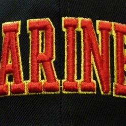 Bewild Marines Baseball Hat (Black) Brimmed Hats