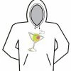 Bewild Cool Funny & Offensive Martini Glass Hoodie