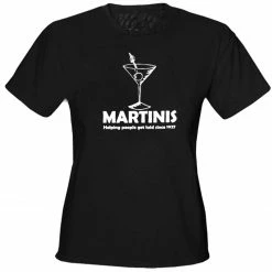 Bewild Cool Funny & Offensive Martinis Since 1927 Girls T-Shirt