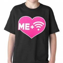 Bewild Cool Funny & Offensive Me + Wifi = <3 Kids T-shirt