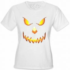 Bewild Mean Pumpkin Head Girls T-Shirt Cool Funny & Offensive
