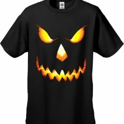 Bewild Halloween Prints Mean Pumpkin Head Halloween Men's T-Shirt