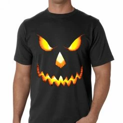 Bewild Halloween Prints Mean Pumpkin Head Halloween Men's T-Shirt