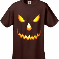 Bewild Halloween Prints Mean Pumpkin Head Halloween Men's T-Shirt