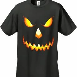 Bewild Halloween Prints Mean Pumpkin Head Halloween Men's T-Shirt