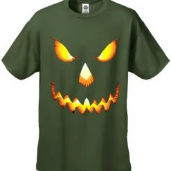 Bewild Halloween Prints Mean Pumpkin Head Halloween Men's T-Shirt