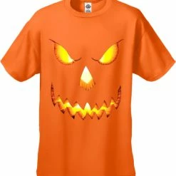Bewild Halloween Prints Mean Pumpkin Head Halloween Men's T-Shirt