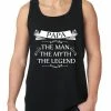 Bewild Mens Papa - The Man, The Myth, The Legend Fathers Day Tank Top