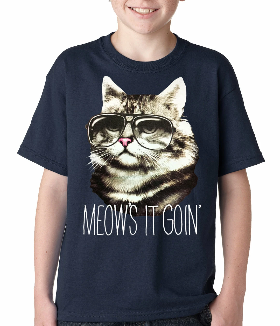 Bewild Meow's It Going Funny Cat Kids T-shirt 8 Bewild Meow's It Going Funny Cat Kids T-shirt