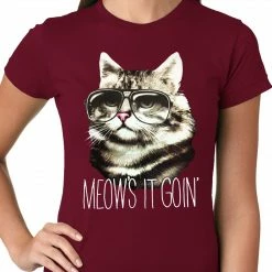 Bewild Meow's It Going Funny Cat Ladies T-shirt Cool Funny & Offensive