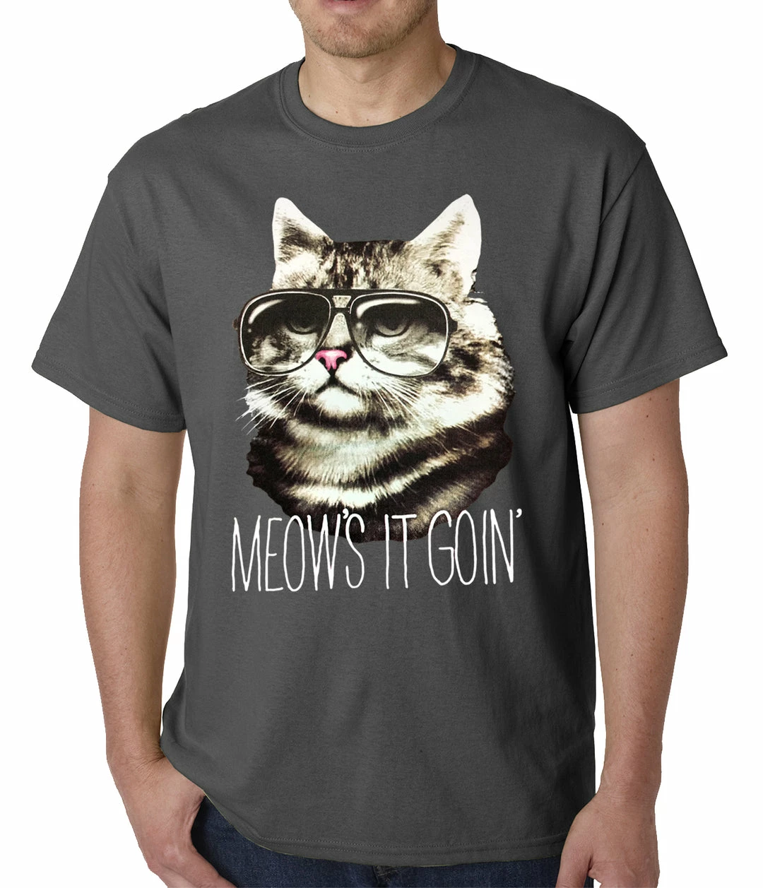 Bewild Cool Funny & Offensive Meow's It Going Funny Cat Mens T-shirt 6 Bewild Cool Funny & Offensive Meow's It Going Funny Cat Mens T-shirt